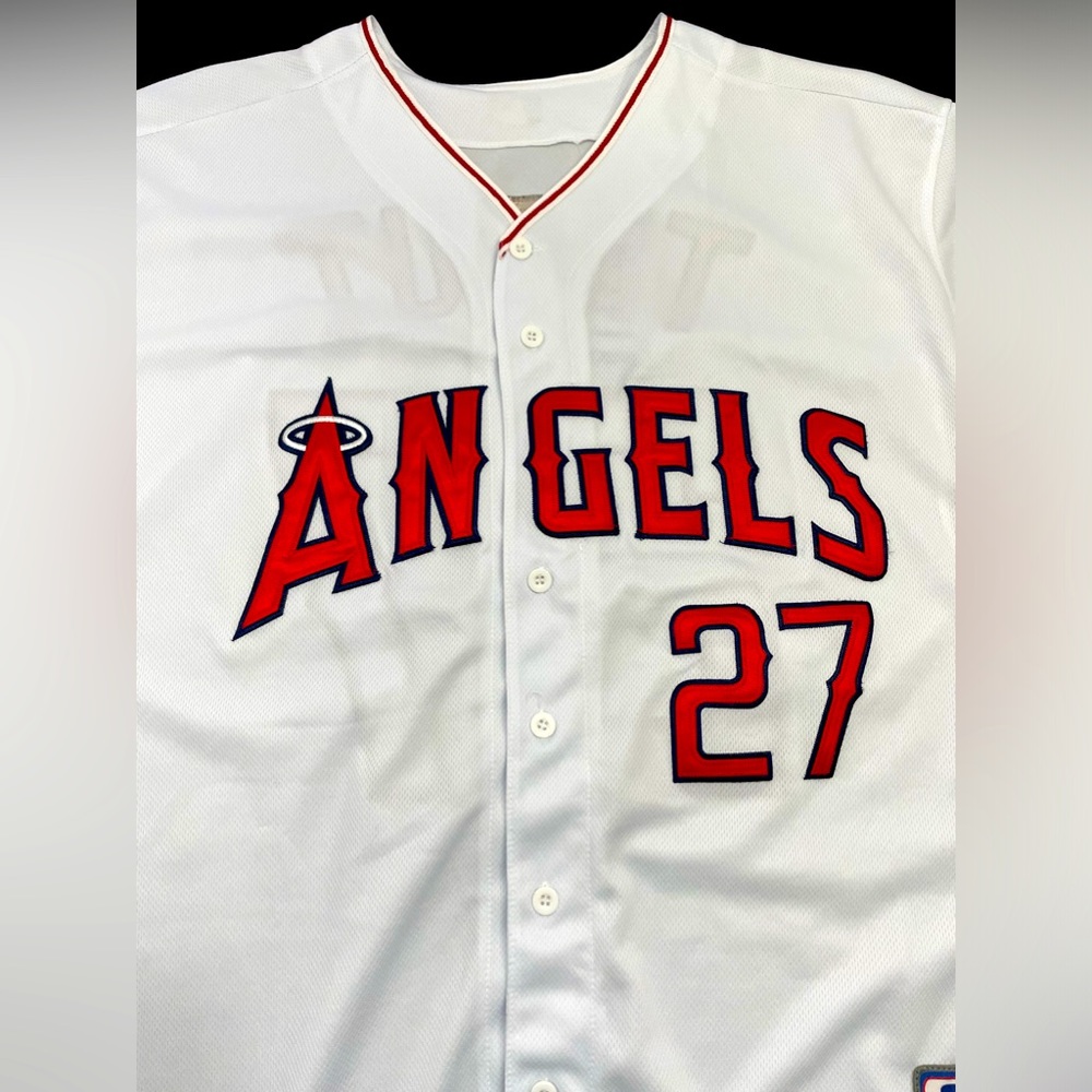 Los Angeles Angels #27 Mike Trout stitched jersey size 54 (2XL)